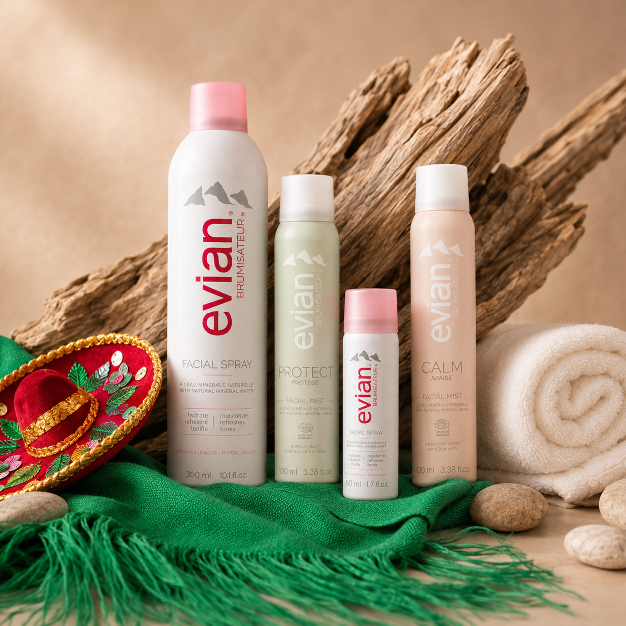 Evian® Kit Viva tu piel, viva México - Edición Especial